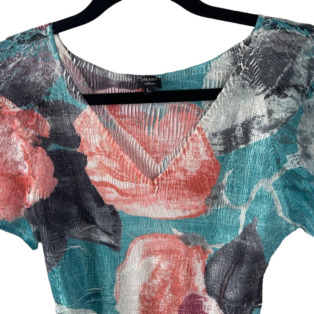 Komarov Silk Pleated Dress - Picture 3 of 6